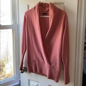 Bebe 100% cashmere wrap sweater, size small